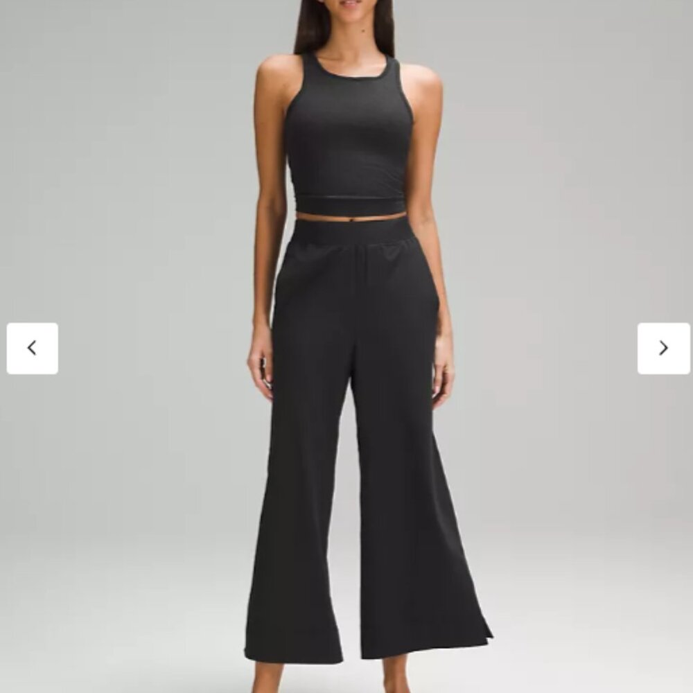 Lululemon Stretch Woven High-Rise Wide-Leg Cropped Pant